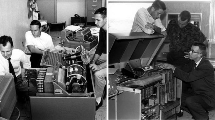 五六十年代的黑白拼贴电脑